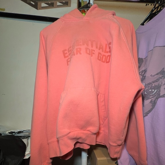 essential coral hoodie - Picture 1 of 2